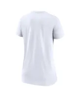 Women's Nike White Washington Commanders Slant Logo Tri-Blend V-Neck T-shirt