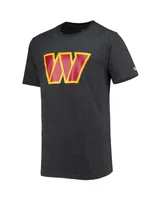 Men's New Era Heathered Black Washington Commanders Training Collection T-shirt