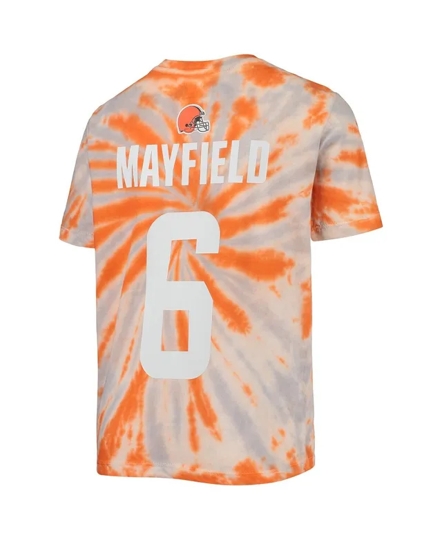 Outerstuff Big Boys Orange Cleveland Browns Team Tie-Dye T-shirt - Macy's