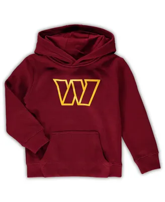 Toddler Boys and Girls Burgundy Washington Commanders Team Logo Pullover Hoodie