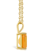 Citrine (3-1/7 ct. t.w.) Pendant Necklace 14K White Gold or Yellow