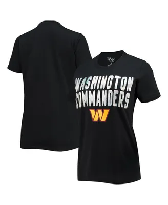 Women's G-iii 4Her by Carl Banks Black Washington Commanders Endzone T-shirt