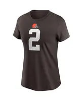 Women's Nike Amari Cooper Brown Cleveland Browns Player Name & Number T-shirt