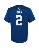 Big Boys Matt Ryan Royal Indianapolis Colts Mainliner Player Name and Number T-shirt