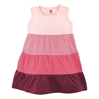 Hudson Baby Big Girls Hudson Cotton Dresses, Blush Rose Leopard