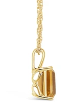 Macy's Citrine (3-1/7 ct. t.w.) Pendant Necklace in 14K Gold