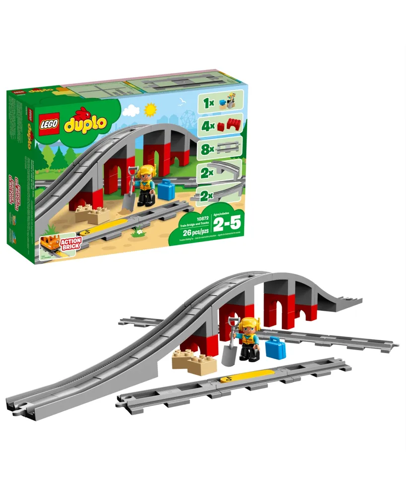Lego Duplo Train Bridge and Tracks Toy Building Set