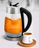 Ovente Glass Electric Tea Kettle 1.8 Liter Bisphenol A Free Cordless Body 1500 Watt, KG661S