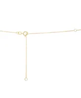 Wrapped in Love Diamond Cluster Elongated Lariat Necklace (1/2 ct. t.w.) in 14k Gold, 16" + 2" extender, Created for Macy's