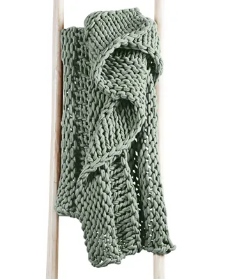 Oake Chunky Knit Throw, 50" x 60", Created for Macy's