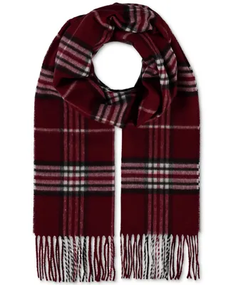 V. Fraas Men's Classic Plaid Cashmink Scarf