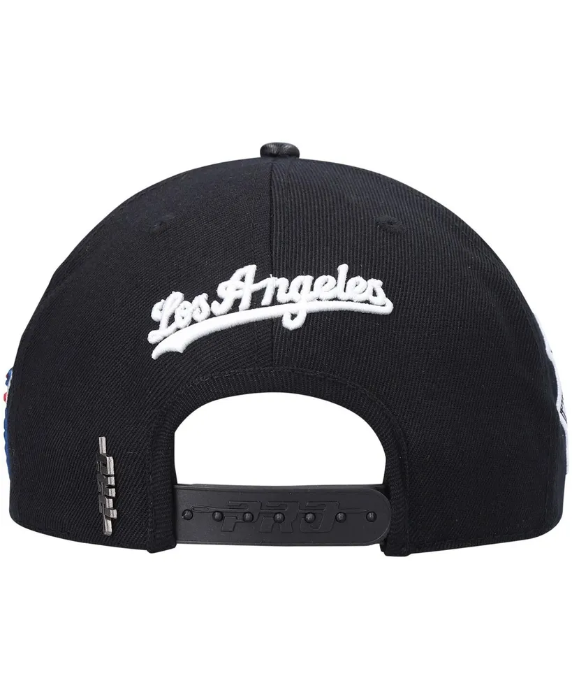 Men's Pro Standard Black Los Angeles Dodgers All-Star Multi Hit Wool Snapback Hat