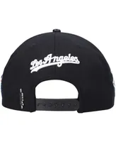 Men's Pro Standard Black Los Angeles Dodgers All-Star Multi Hit Wool Snapback Hat