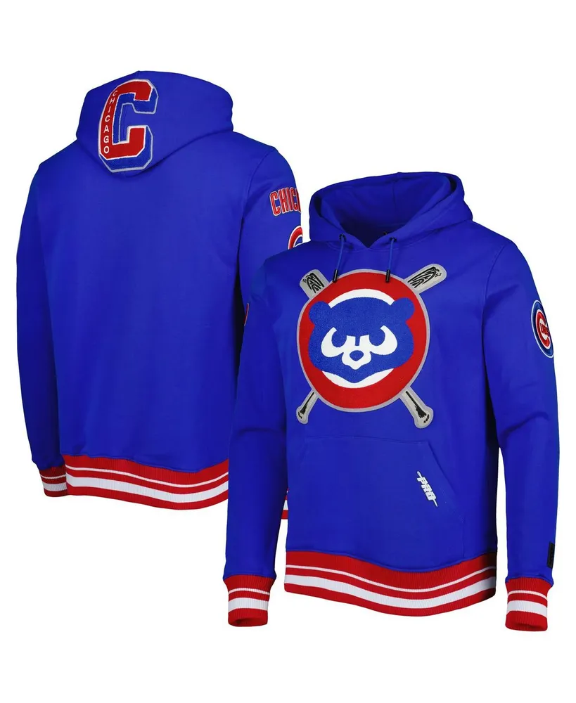 Men's Pro Standard Royal Chicago Cubs Mash Up Logo Pullover Hoodie