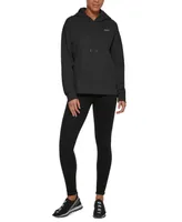 Dkny Sport Women's Metallic Logo Fleece Hoodie