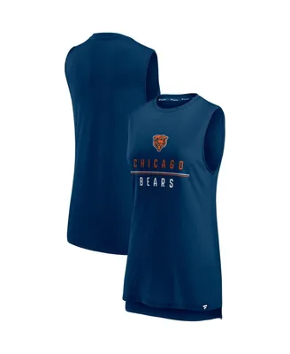 Women's Fanatics Navy Chicago Bears True Contender Tank Top