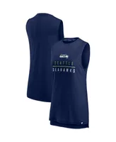 Women's Fanatics College Navy Seattle Seahawks True Contender Tank Top