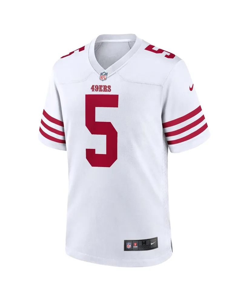 Men's Nike Trey Lance White San Francisco 49ers Player Game Jersey