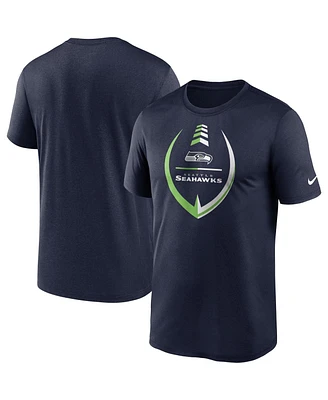 Men's Nike College Navy Seattle Seahawks Icon Legend Performance T-shirt
