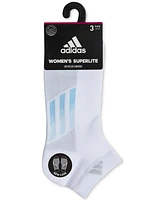 adidas Women's 3-Pk. Superlite 3-Stripe Low Cut Socks