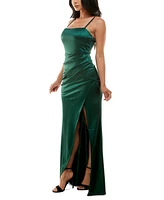 Emerald Sundae Juniors' Pleated Gown