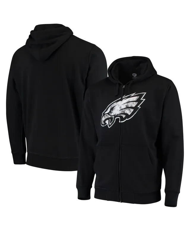 Men's G-III Sports by Carl Banks Black Philadelphia Eagles Perfect Season  Full-Zip Hoodie