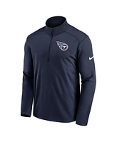 Men's Nike Navy Tennessee Titans Logo Pacer Performance Half-Zip Jacket