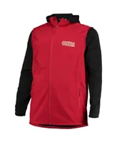 Men's Dunbrooke Scarlet and Gray San Francisco 49ers Big Tall Alpha Full-Zip Hoodie Jacket