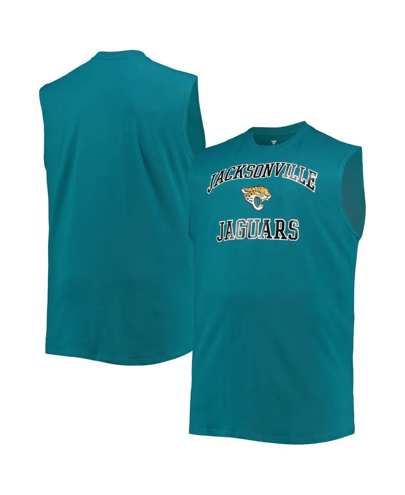 Men's Teal Jacksonville Jaguars Big and Tall Muscle Tank Top