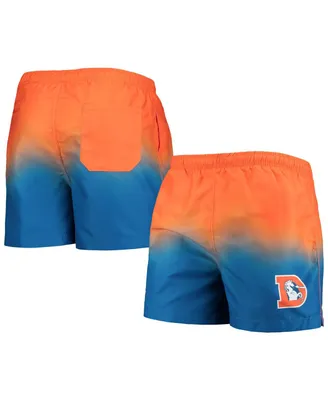 Men's Foco Royal Denver Broncos Retro Dip-Dye Swim Shorts