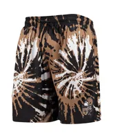 Men's Foco Black New Orleans Saints Retro Static Mesh Lounge Shorts