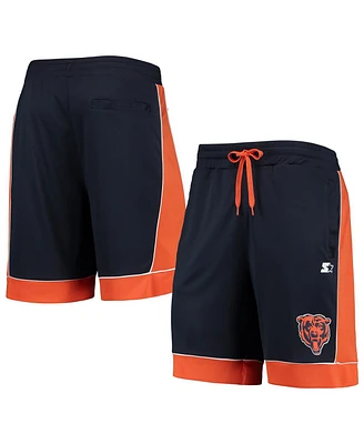 Men's Starter Navy, Orange Chicago Bears Fan Favorite Fashion Shorts
