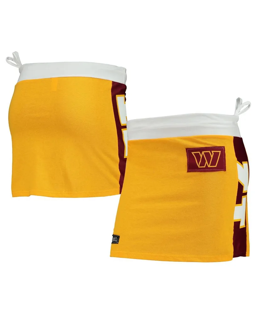 Women's Refried Apparel Gold Washington Commanders Mini Skirt