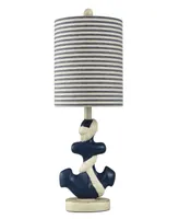 Montauk Molded Nautical Anchor Table Lamp - Navy