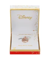 Disney Cubic Zirconia Lilo Stitch Charm Necklace (0.01 ct. t.w.) in 14K Gold Flash Plated - Rose Gold Two