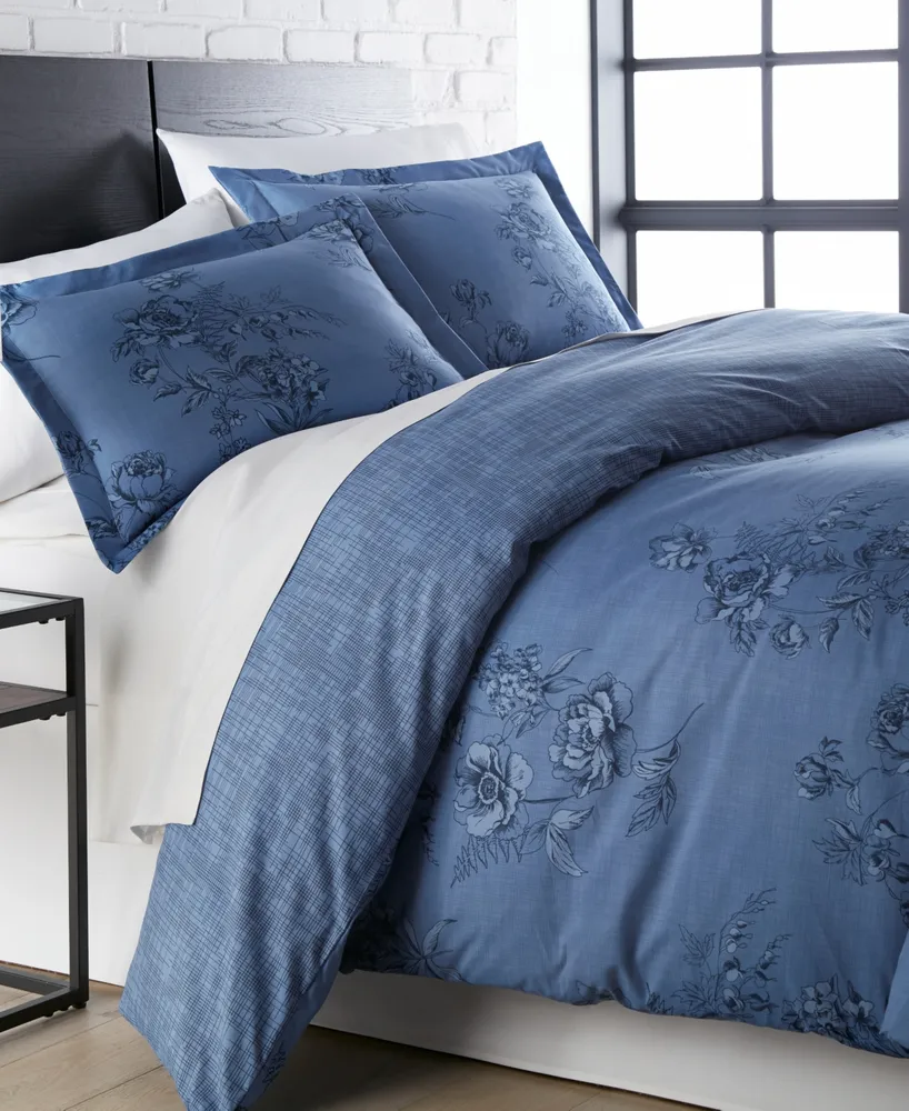 Southshore Fine Linens Harmony Down Alternative 3 Piece Comforter and Sham Set, Full/Queen