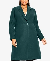 City Chic Women's Effortless Coat