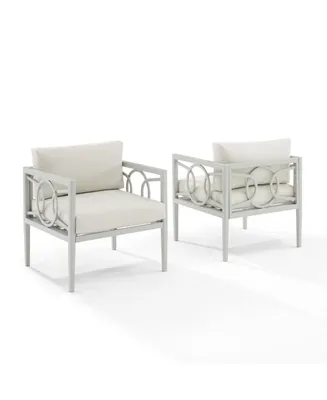 Ashford 2 Piece Outdoor Metal Armchair Set