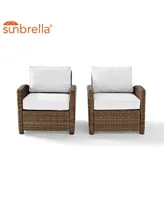 Bradenton 2 Piece Outdoor Armchair Set Sunbrella