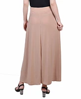 Ny Collection Petite Solid Maxi Skirt with Sash Waist Tie