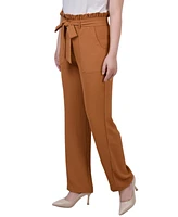 Ny Collection Petite Belted Paper Bag Waist Pants