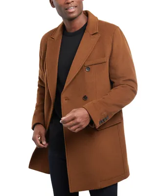 Michael Kors Men's Lunel Wool Blend Double-Breasted Overcoat