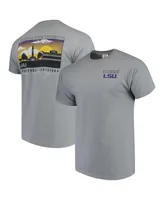 Men's Gray Lsu Tigers Comfort Colors Campus Scenery T-shirt