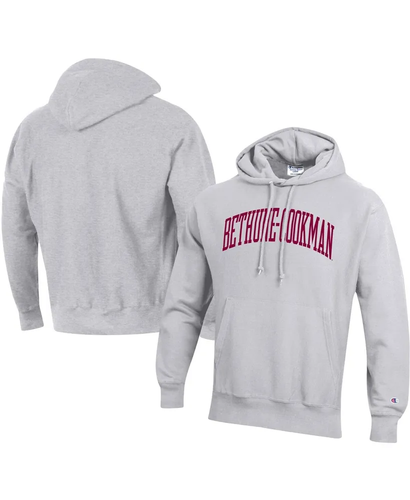 Men's Champion Gray Bethune-Cookman Wildcats Tall Arch Pullover Hoodie