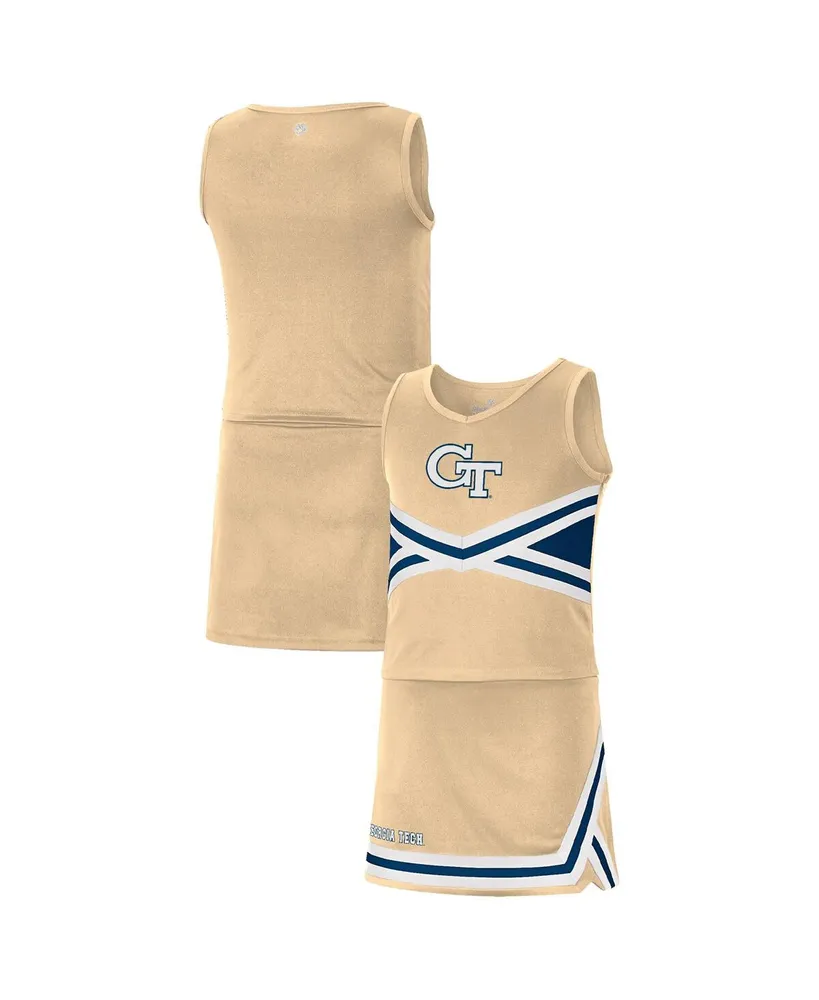 Big Girls Colosseum Gold Georgia Tech Yellow Jackets Carousel Cheerleader Set