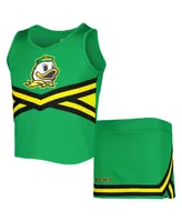 Big Girls Colosseum Green Oregon Ducks Carousel Cheerleader Set