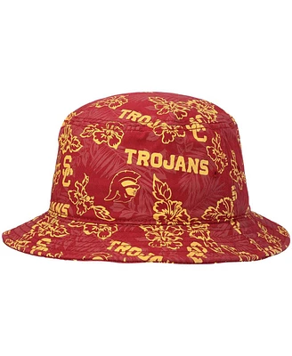 Men's Reyn Spooner Cardinal Usc Trojans Floral Bucket Hat