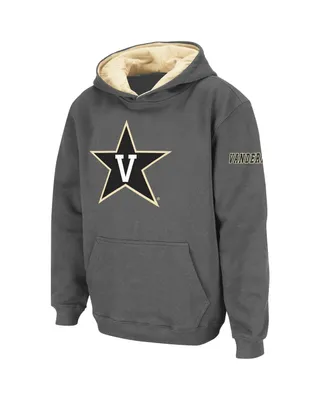 Big Boys Stadium Athletic Charcoal Vanderbilt Commodores Big Logo Pullover Hoodie