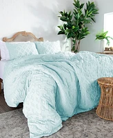 Southshore Fine Linens Gemma Piece Textured Duvet Cover Set
