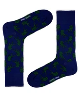 Love Sock Company Women's T-Rex W-Cotton Novelty Crew Socks with Seamless Toe Design, Pack of 1